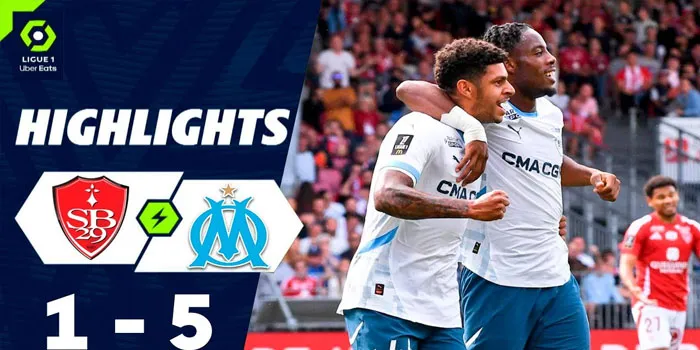 Hasil Pertandingan Premier League Brest VS Marseille 1-5